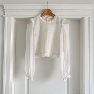 WILFRED Tempest Blouse in Light Birch Size M